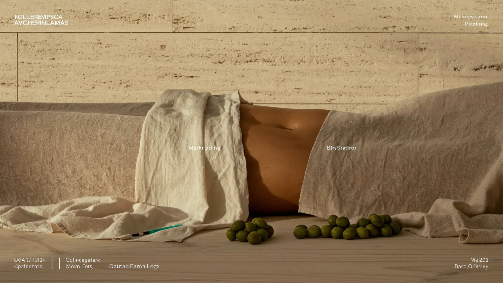 Zona abdominal relajada cubierta con lino, encuadre respetuoso y luz lateral cálida.